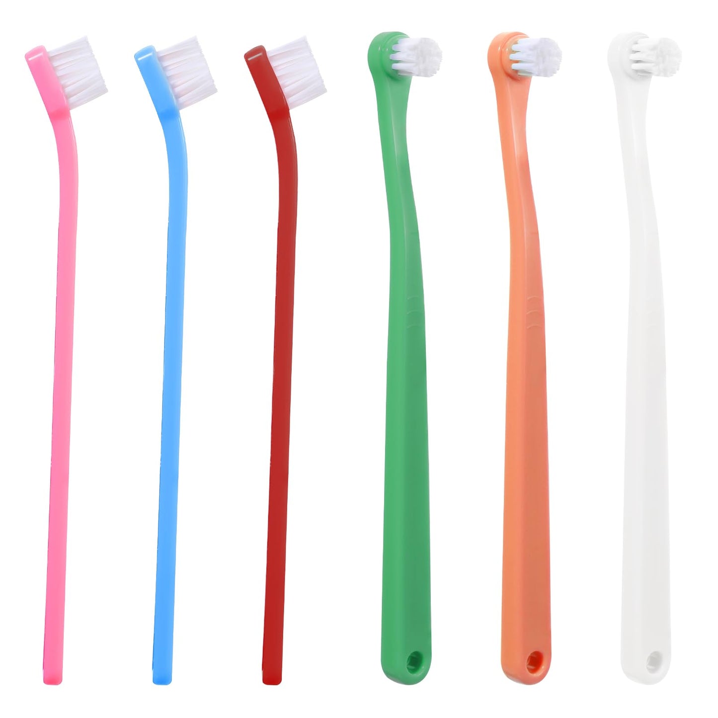6 Pcs Small Dog Toothbrush Micro Head Cat Toothbrush Soft Bristles Dog Tooth Brush Kit Deep Clean Pet Toothbrush Dental Care Toothbrush for Puppy Kitten Small Dog & Cat